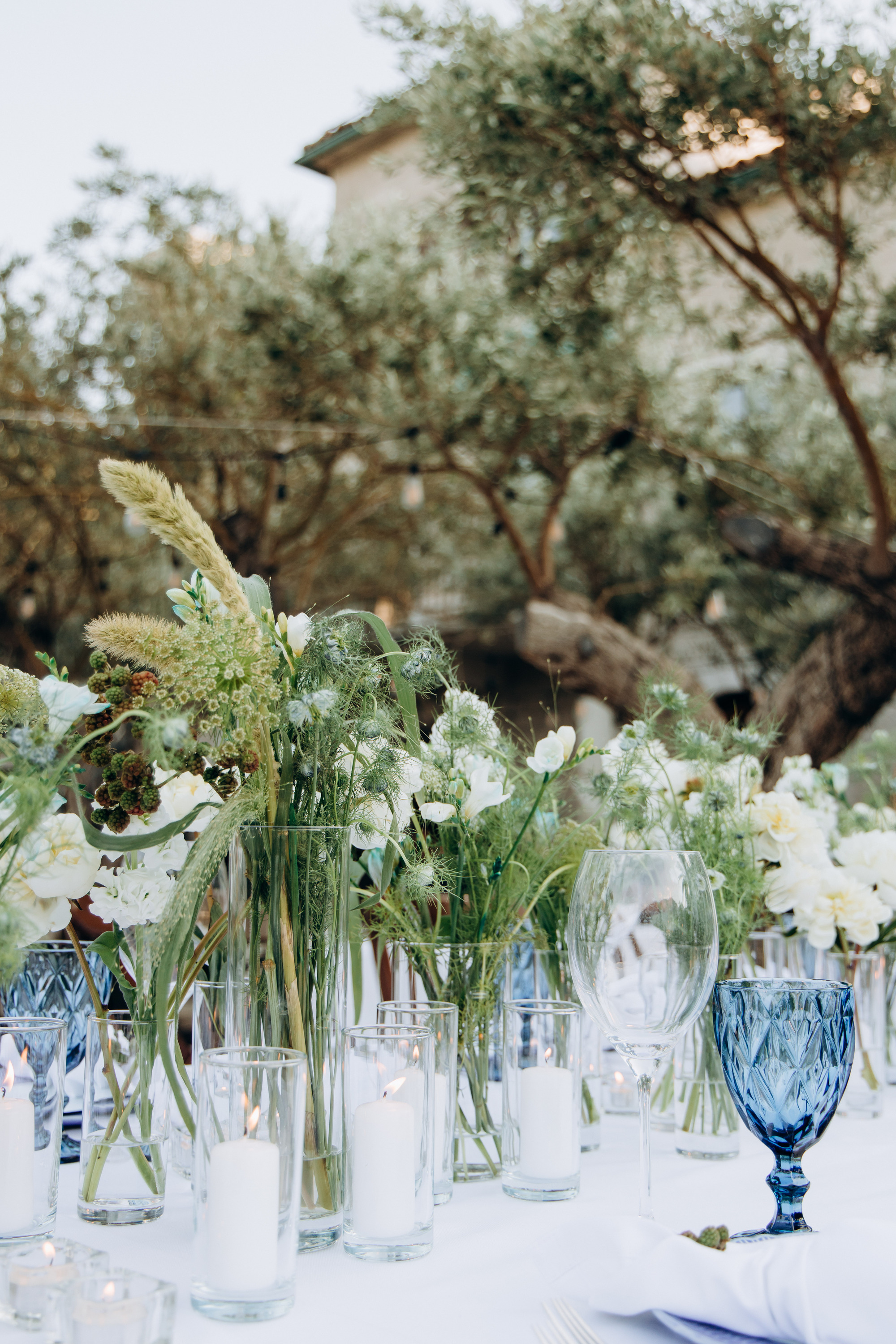Porto Novi Outdoor Wedding Setup with Flowers