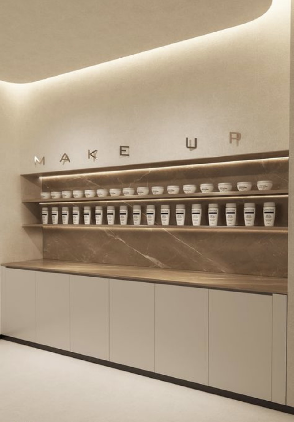 Réalisation de Concepts d'Agencement pour Salons de Coiffure Premium avec Espaces d'Achat et Coins Détente