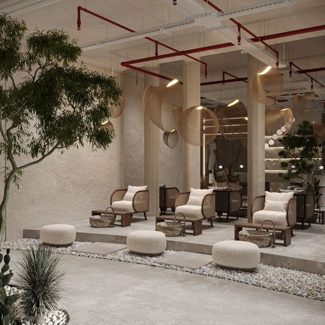 Agencement de Salon de Coiffure avec Éléments d'Expérience Augmentée : Design Innovant et Immersion Client