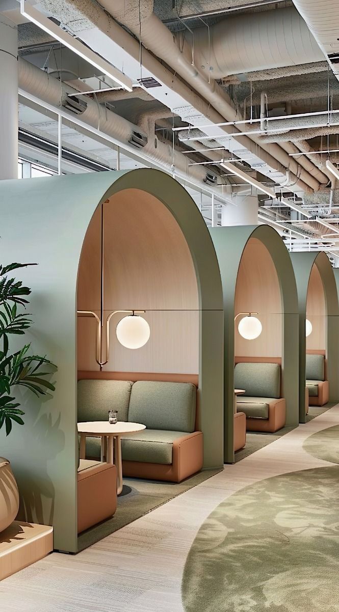 Coworking Retail in a Large Open Area.