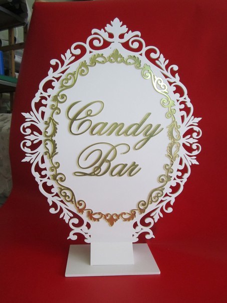 свадебный декор, candy bar
