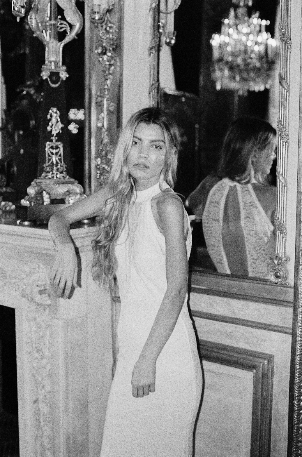 wedding photo session in a luxury French chateau on film by Anya Parsley