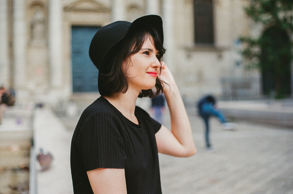 analog portrait session in Paris