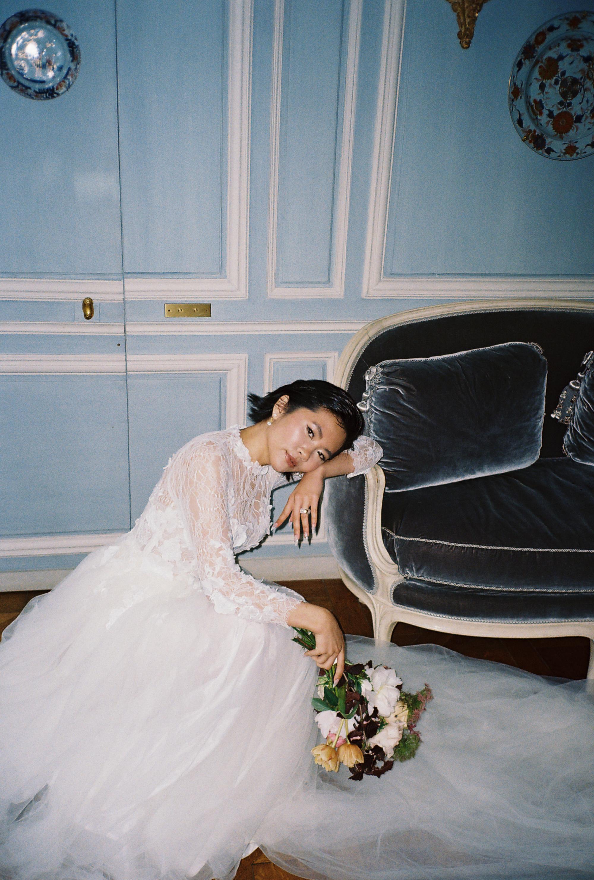 Paris wedding captured by editorial wedding photographer