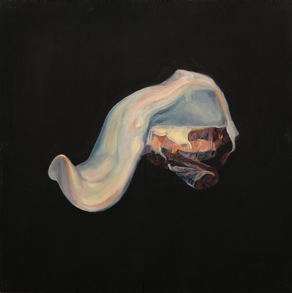 Язык, 2017, холст, масло, 43 х 43 cм Beef Tongue, 2017, oil on canvas, 43 х 43 cm