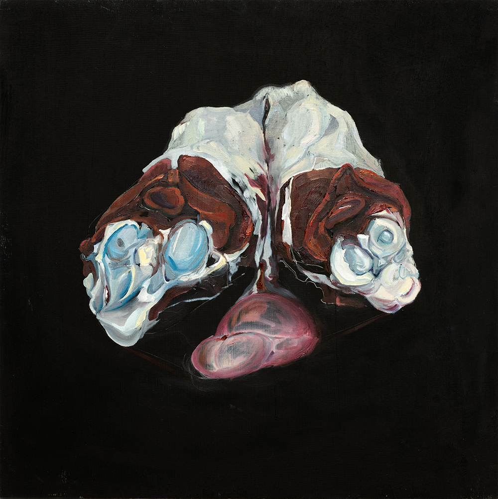 Ягнячьи бедра, 2017, холст, масло, 43 х 43 cм Lamb Round, 2017, oil on canvas, 43 х 43 cm