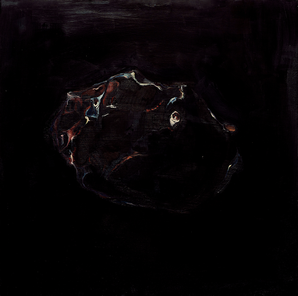 Говяжье бедро -II, 2017, холст, масло, 43 х 43 cм Beef Round -II, 2017, oil on canvas, 43 х 43 cm