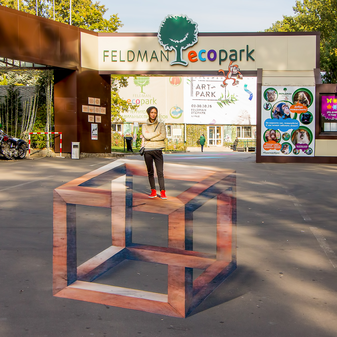 3D ГРАФІТІ,  3d малюнки на асфальті