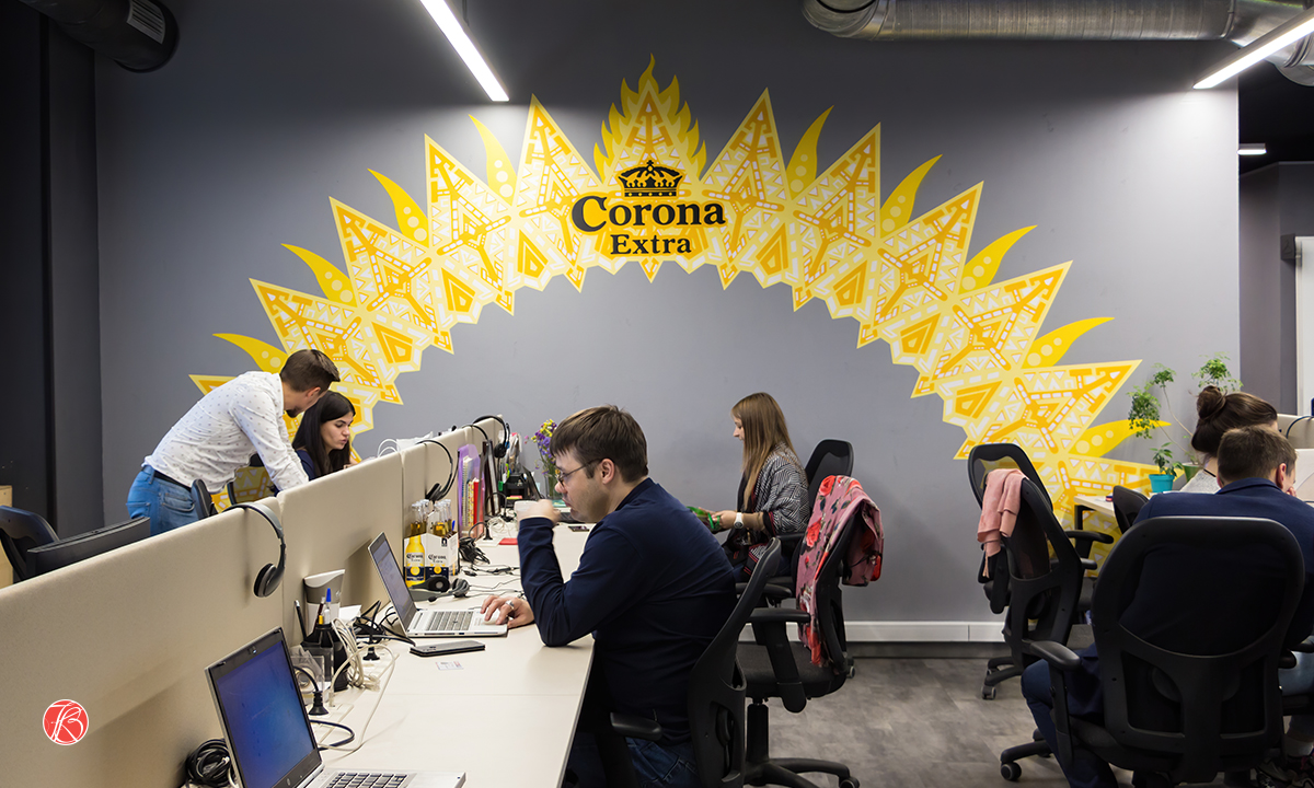 Розпис стін в офісі компанії 