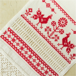Белорусский рушник, украшенный вышивкой | Страна Мастеров