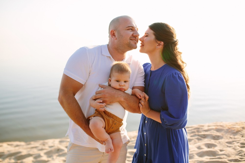 FAMILY - Sunset at the beach