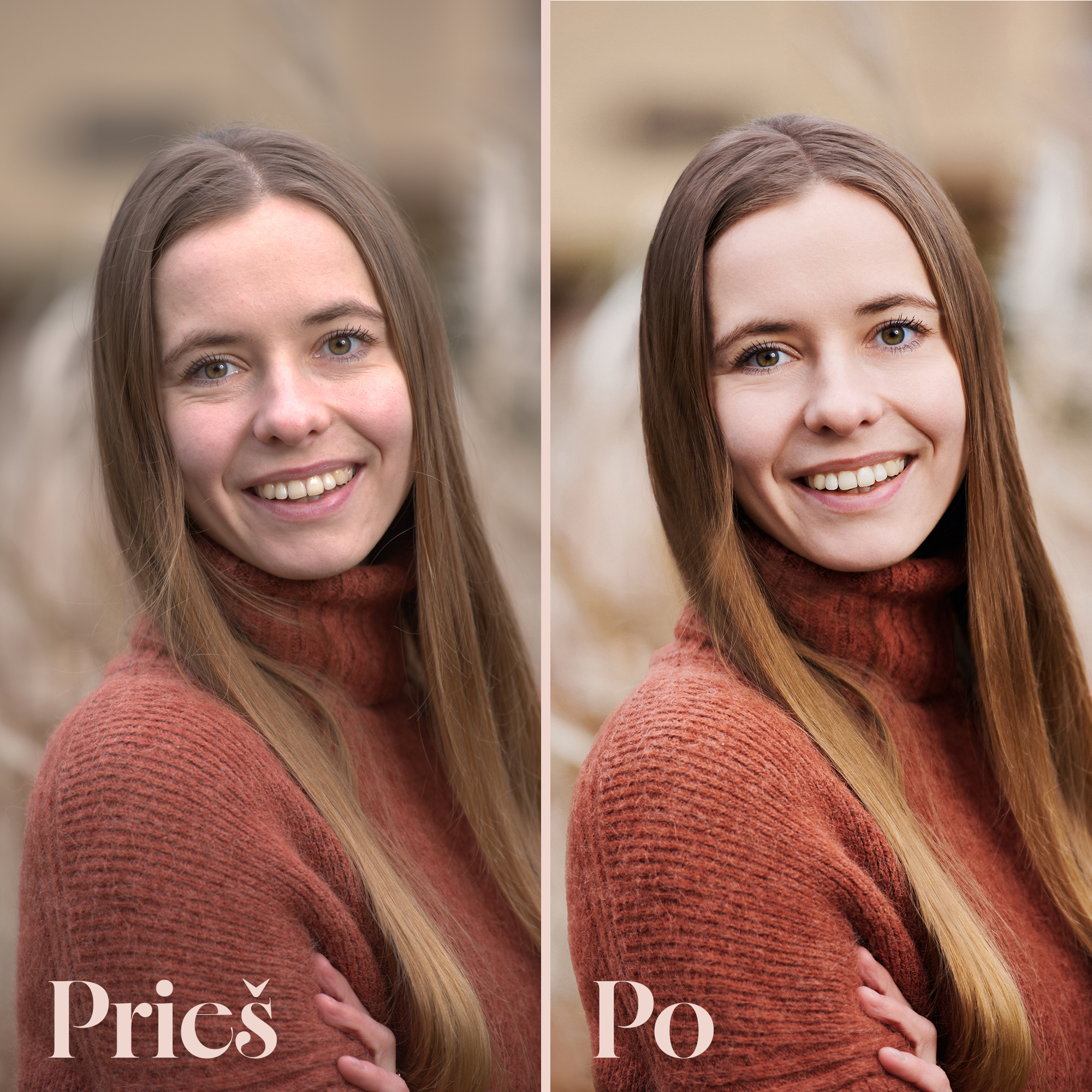 Retouched photo