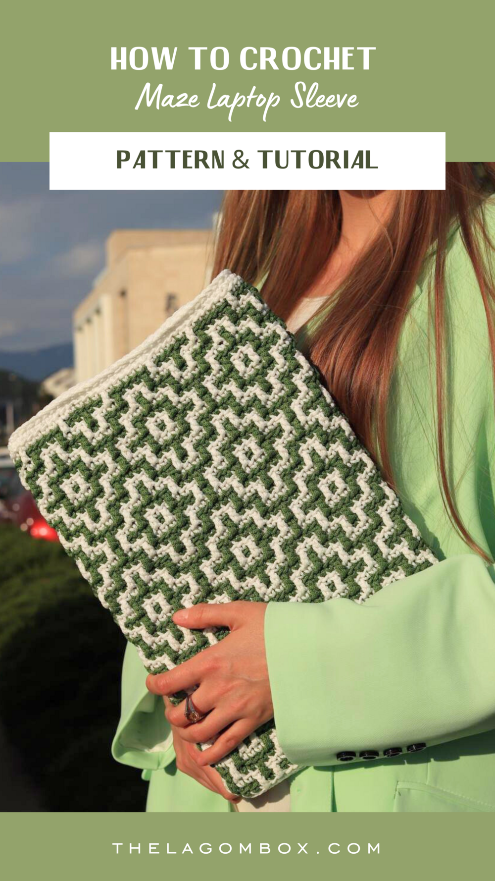Maze Laptop Sleeve - Crochet Pattern