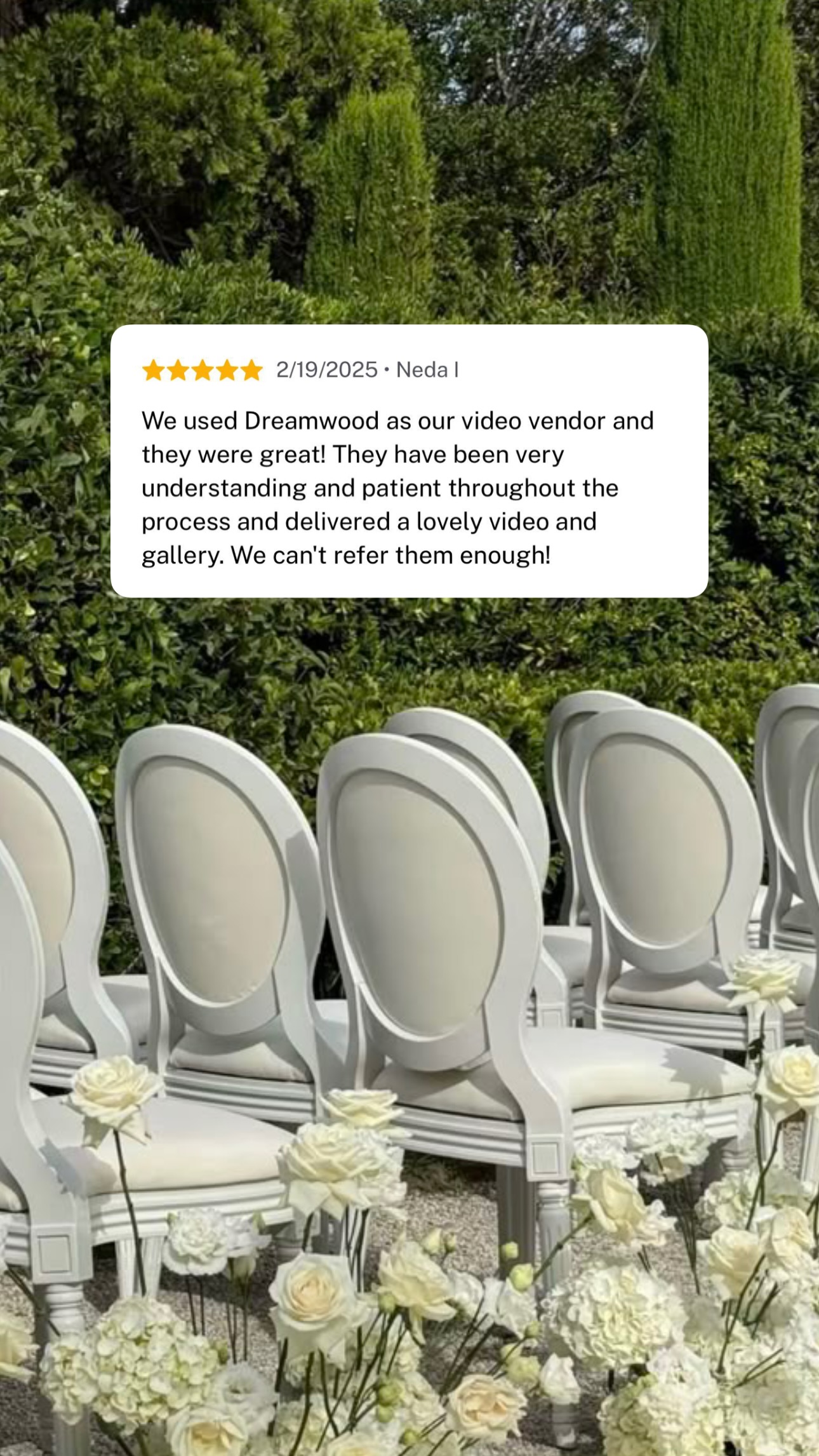 Dreamwood client review wedding photo 174