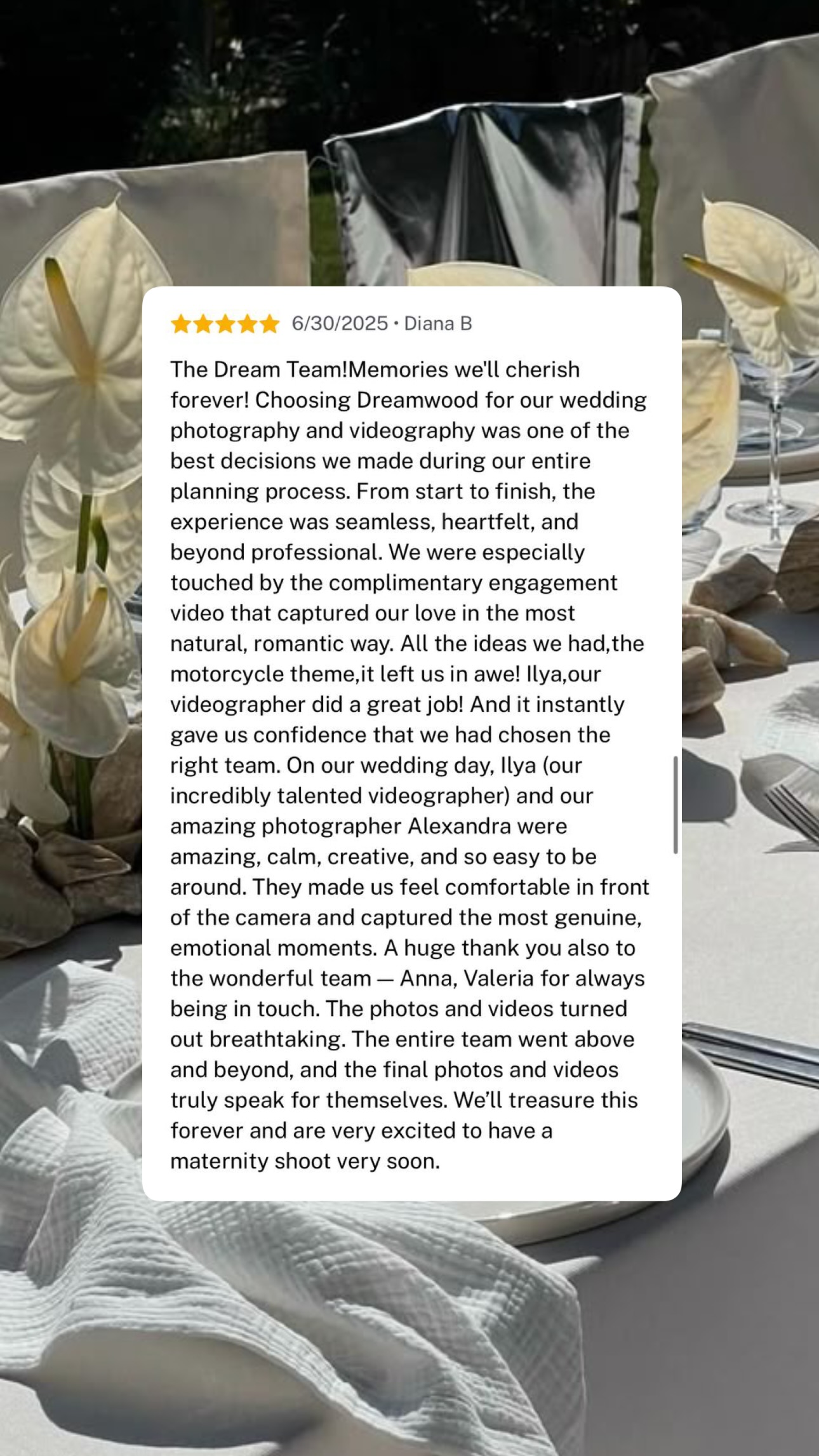 Dreamwood client review wedding photo 208