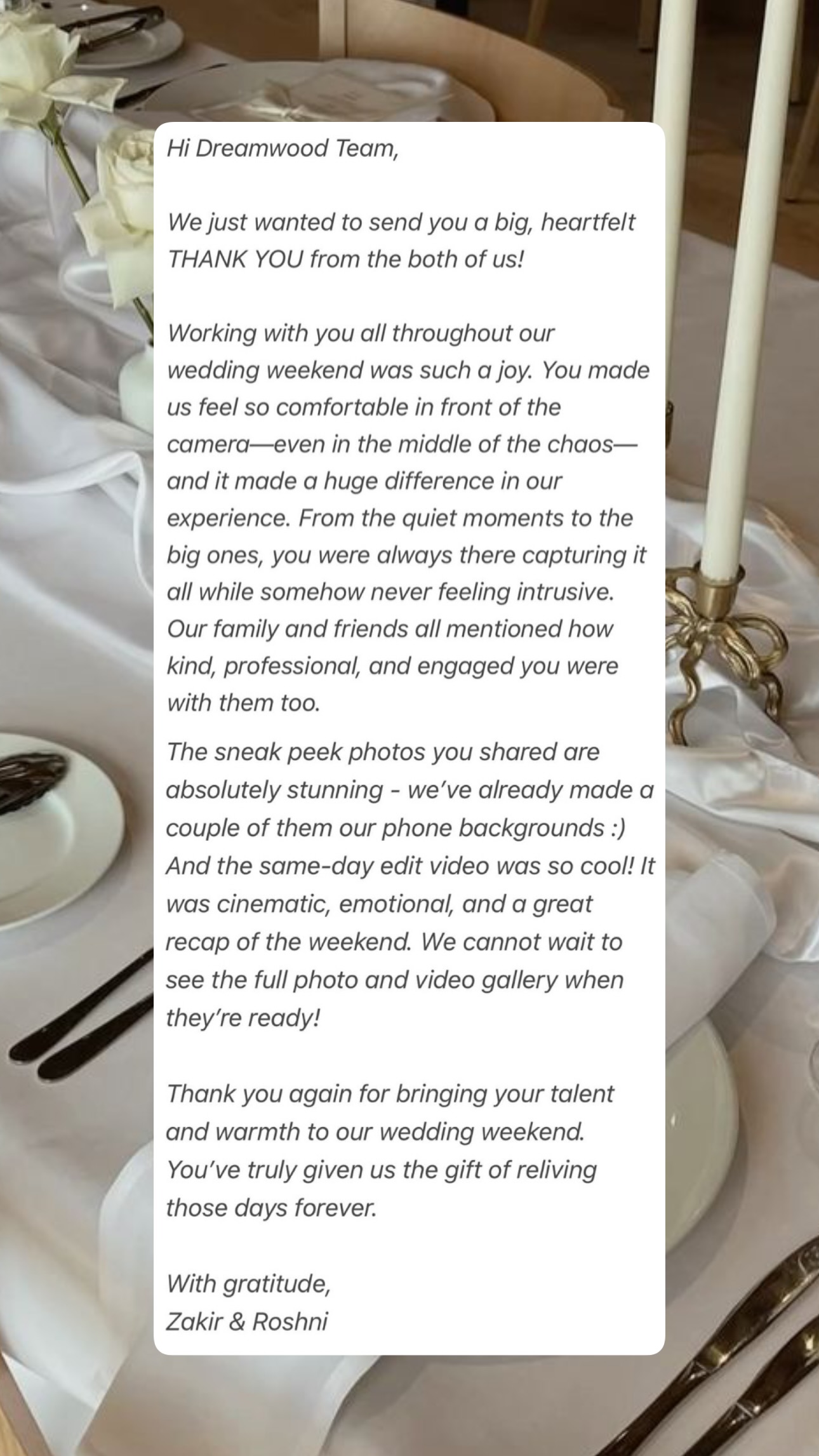 Dreamwood client review wedding photo 203