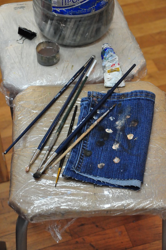 Painting Jeans with Acrylic Paints: DIYs в журнале Ярмарки Мастеров