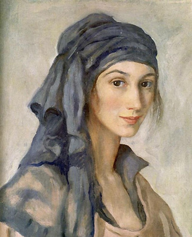 Художник: Серебрякова Зинаида Евгеньевна. Автопортрет. картина