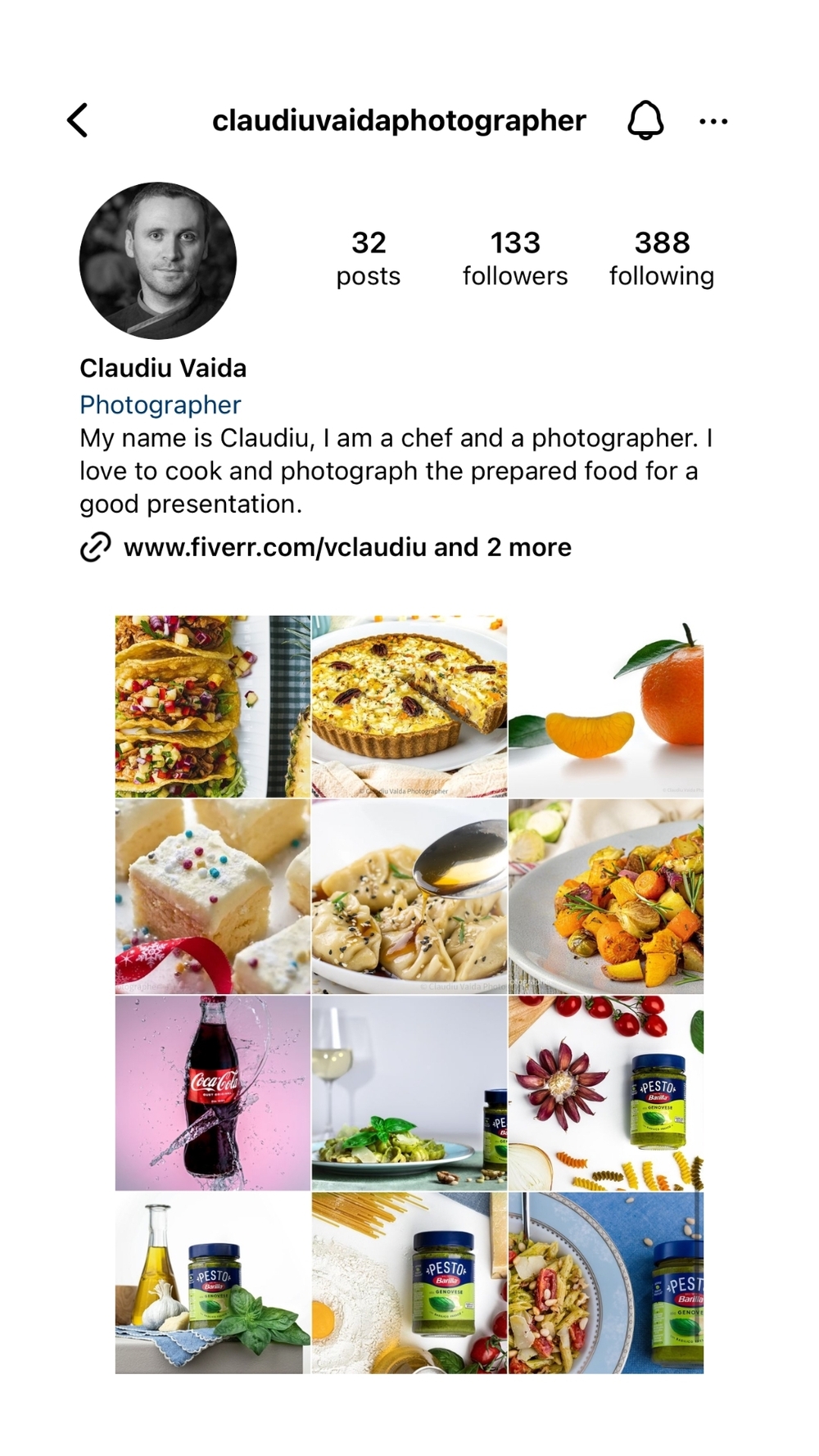 Profil al unui absolvent al cursului de fotografie comercială
