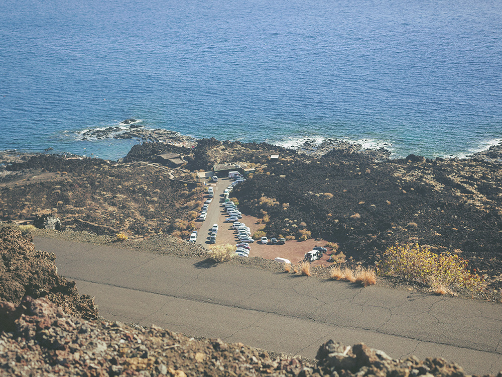 tacoron beach, el hierro, camping