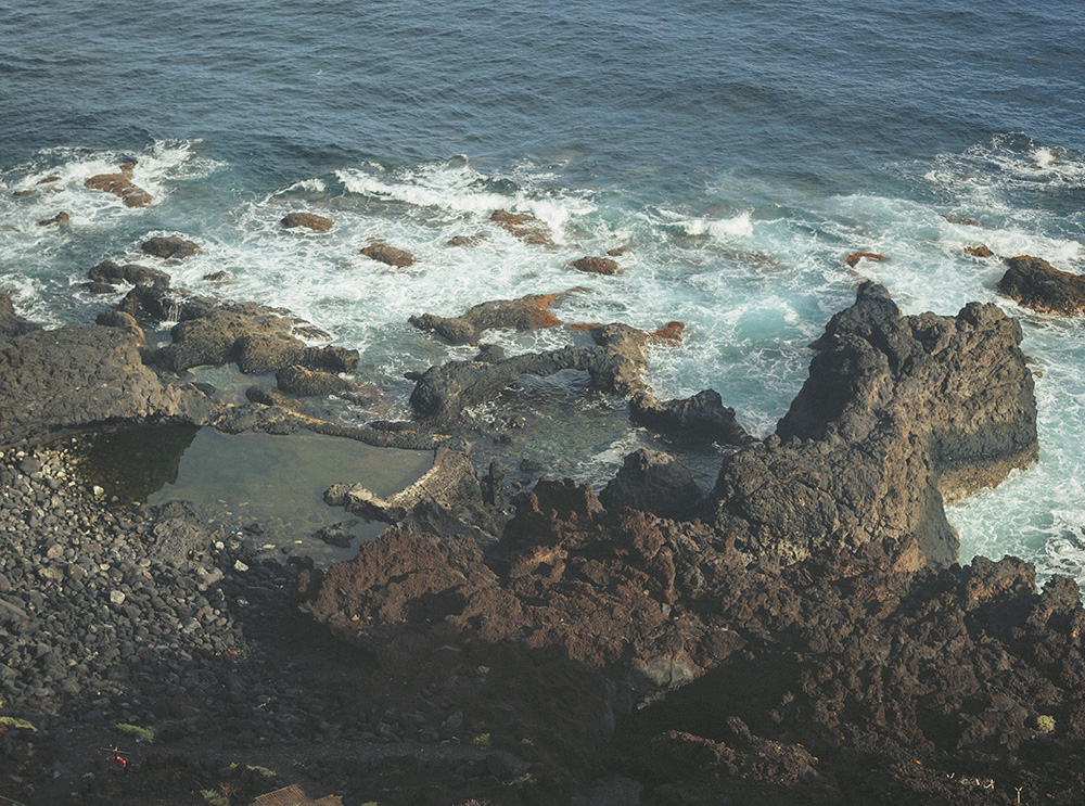 el hierro, camping, el charco azul