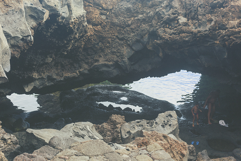 charco azul, el hierro