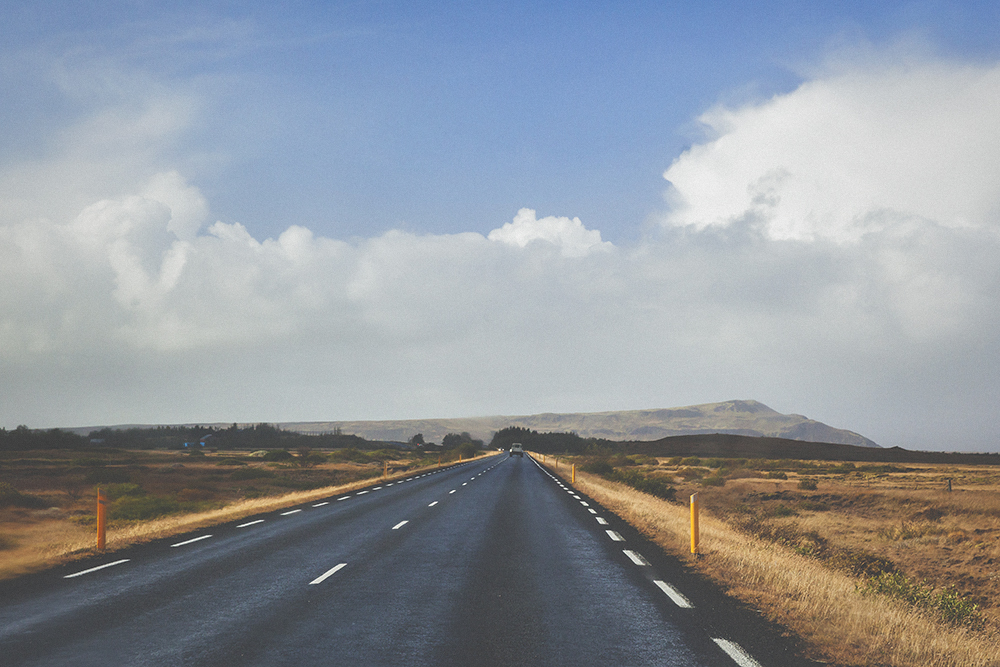 road, landscape, driving, iceland