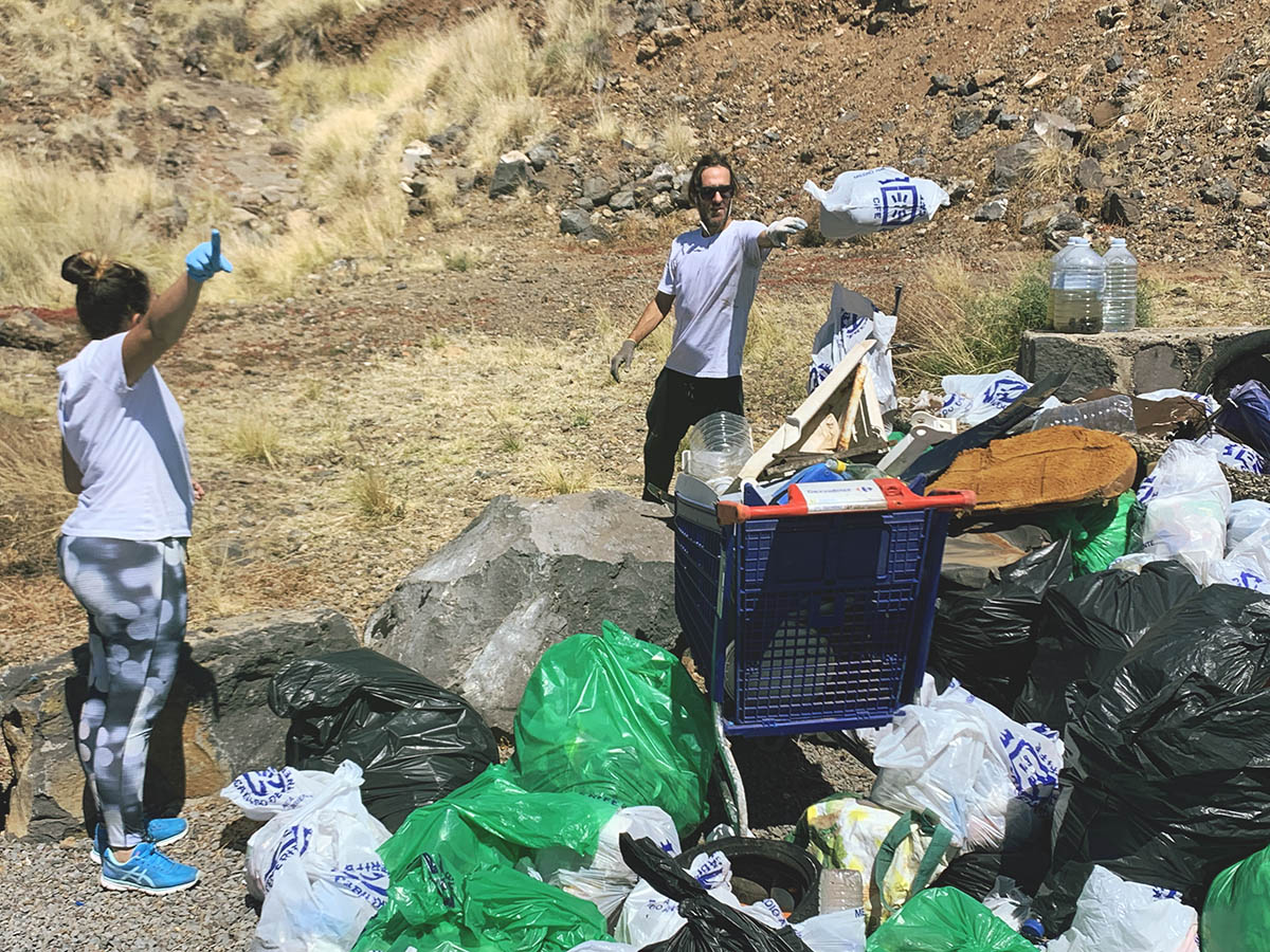 big cleanup, trash, rubbish