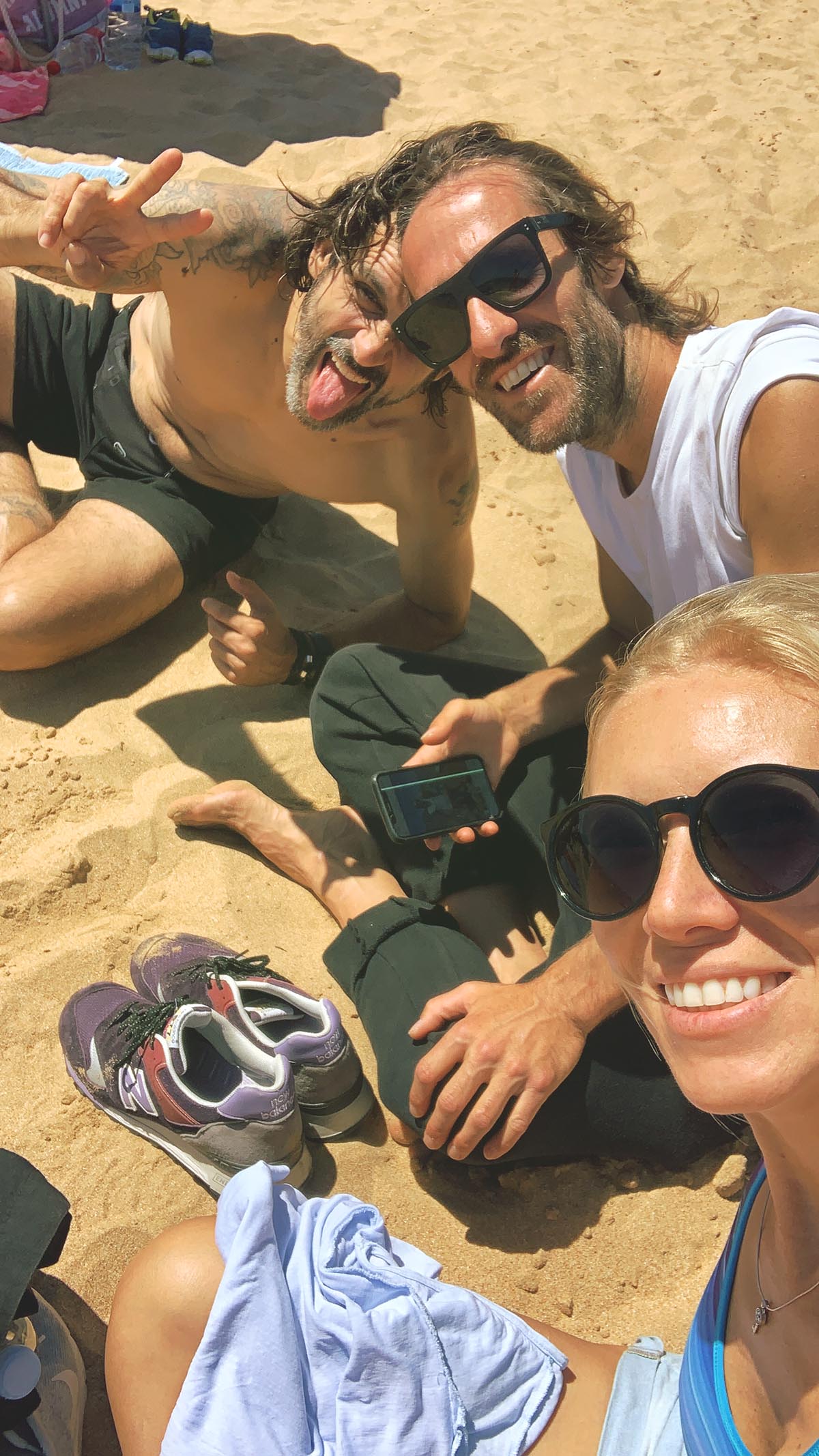beach, friends, teresitas