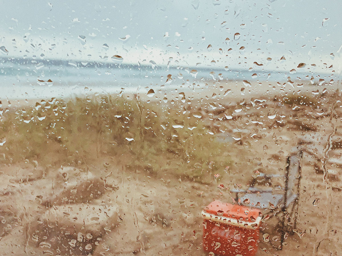 rain, Fuerteventura, Cofete beach