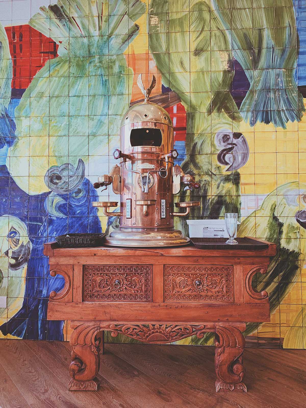 old beer brewing machine