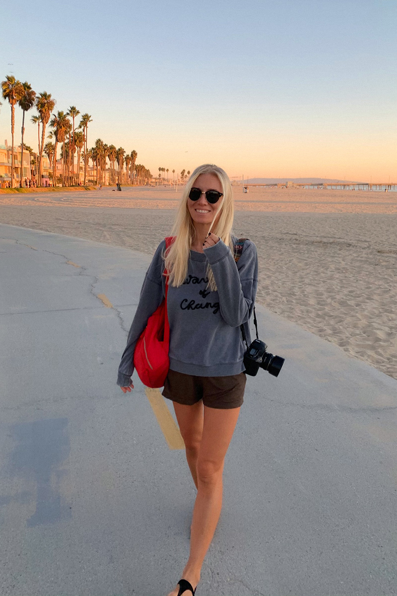venice beach, sunset