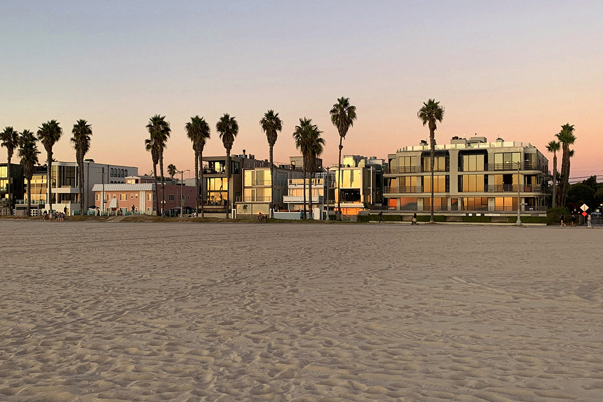 venice beach, sunset