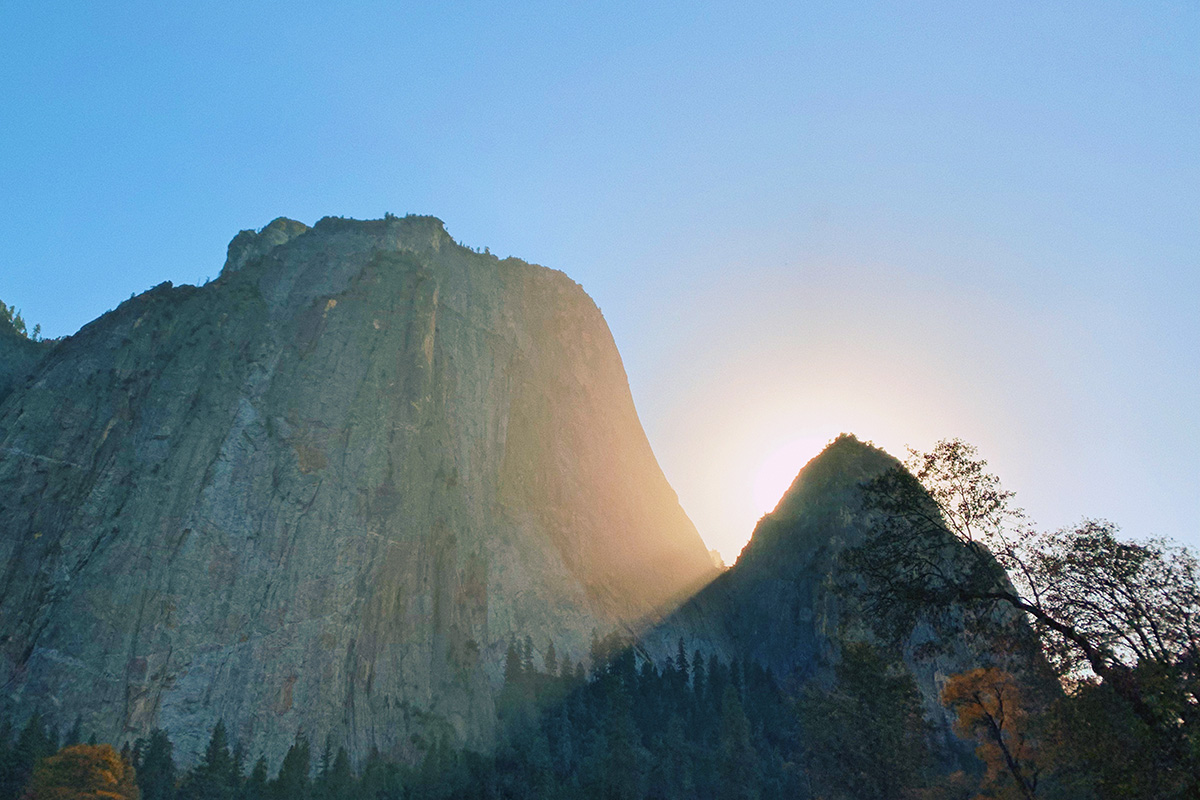 half dome, el capitan, yosemite, sunset