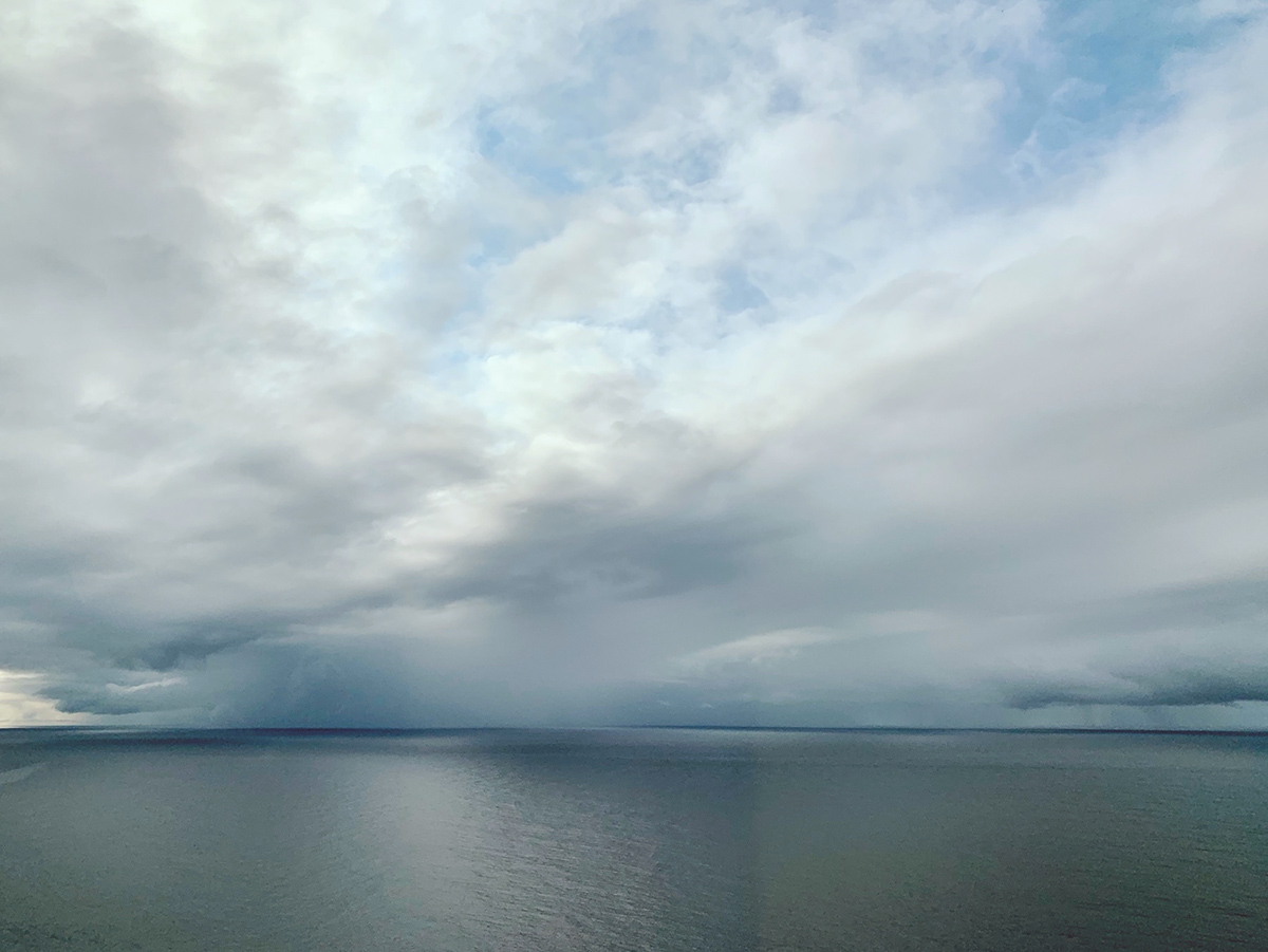 atlantic ocean, dramaric clouds, tacoronte, tenerife