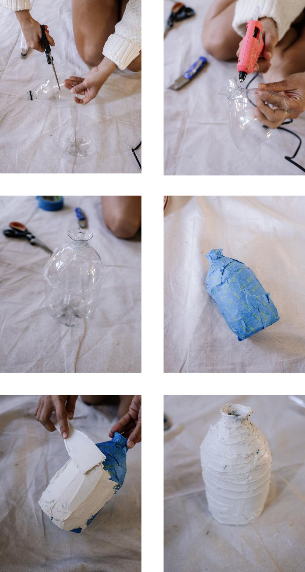 Как сделать вазу из бутылки своими руками