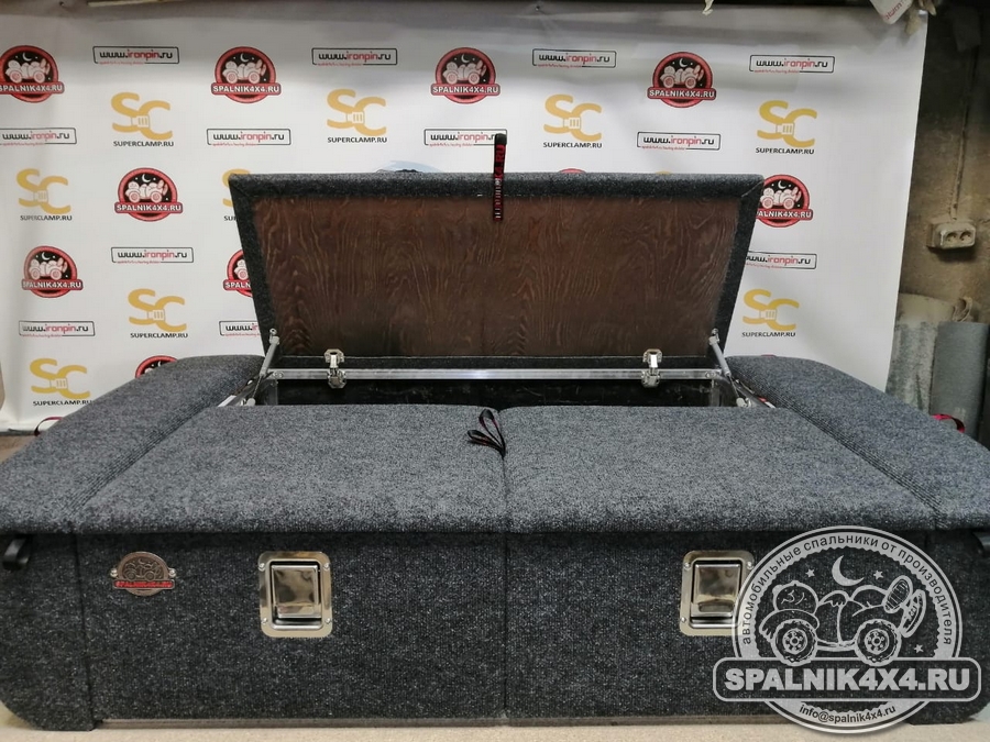 Автоспальник для ТЛК 1️⃣0️⃣5️⃣ стандартной комплектации с каркасом из алюминиевого профиля, кайдекса, с ручками-защелками из полированной нержавейки