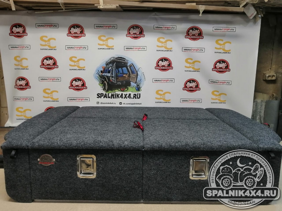 Автоспальник для ТЛК 1️⃣0️⃣5️⃣ стандартной комплектации с каркасом из алюминиевого профиля, кайдекса, с ручками-защелками из полированной нержавейки