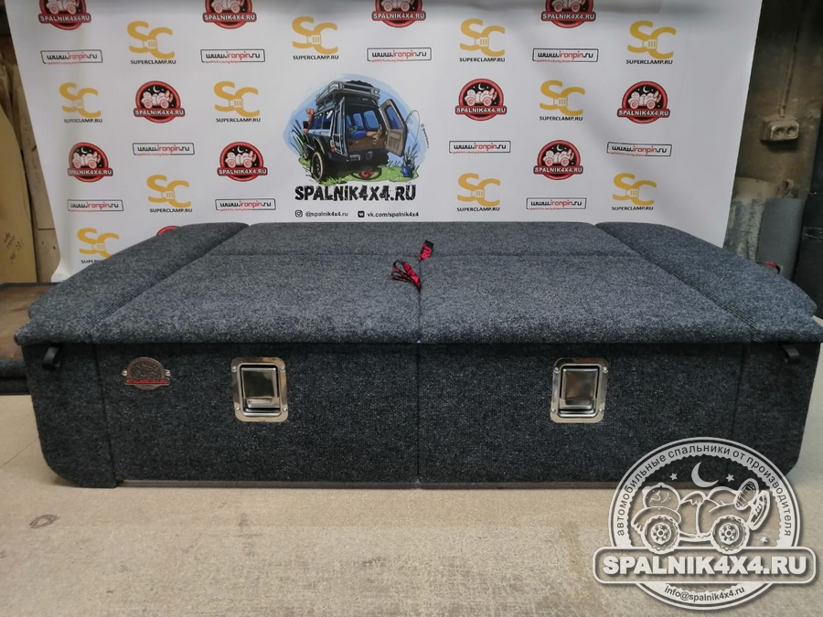 Автоспальник для ТЛК 1️⃣0️⃣5️⃣ стандартной комплектации с каркасом из алюминиевого профиля, кайдекса, с ручками-защелками из полированной нержавейки
