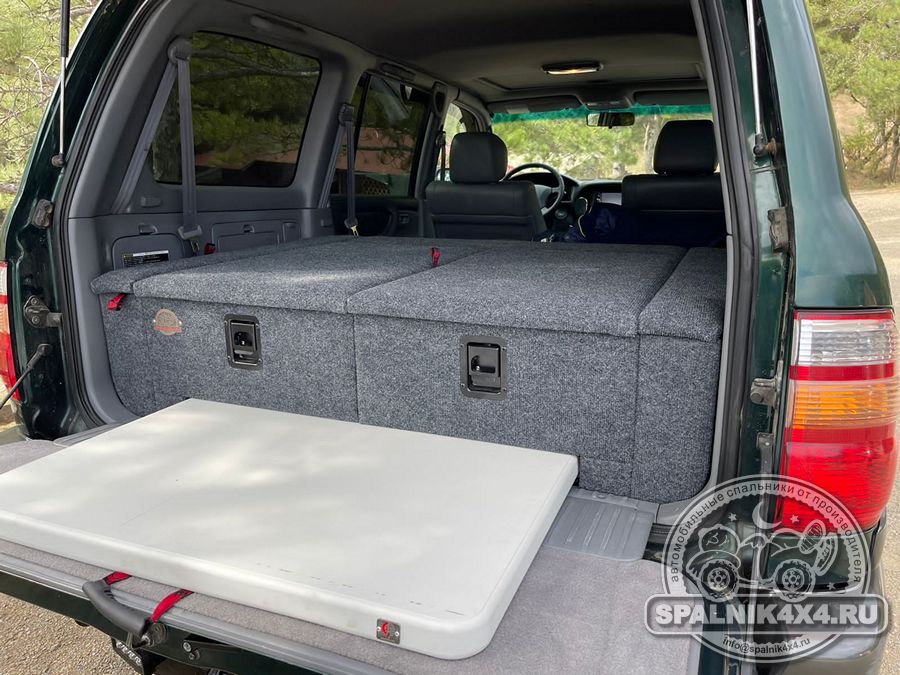Органайзер для Toyota Land Cruiser с 2-мя выдвижными ящиками + спальник