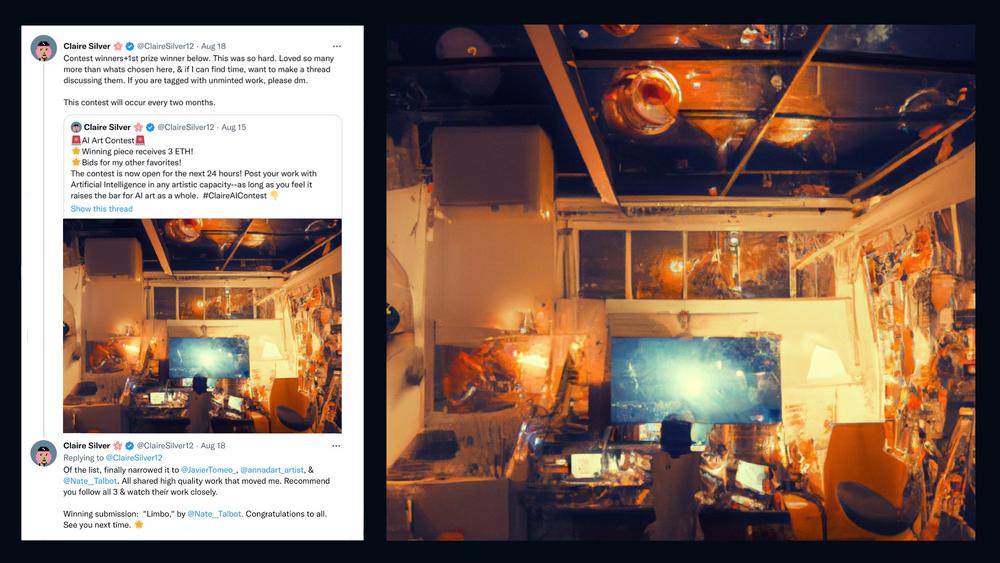 Anna Dart Triumphs in Premiere Claire AI Contest 2022 A Superrare Feat!