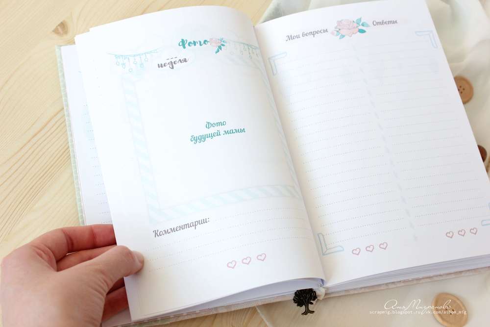Дневник беременности для записей впечатлений, планов и приятных хлопот