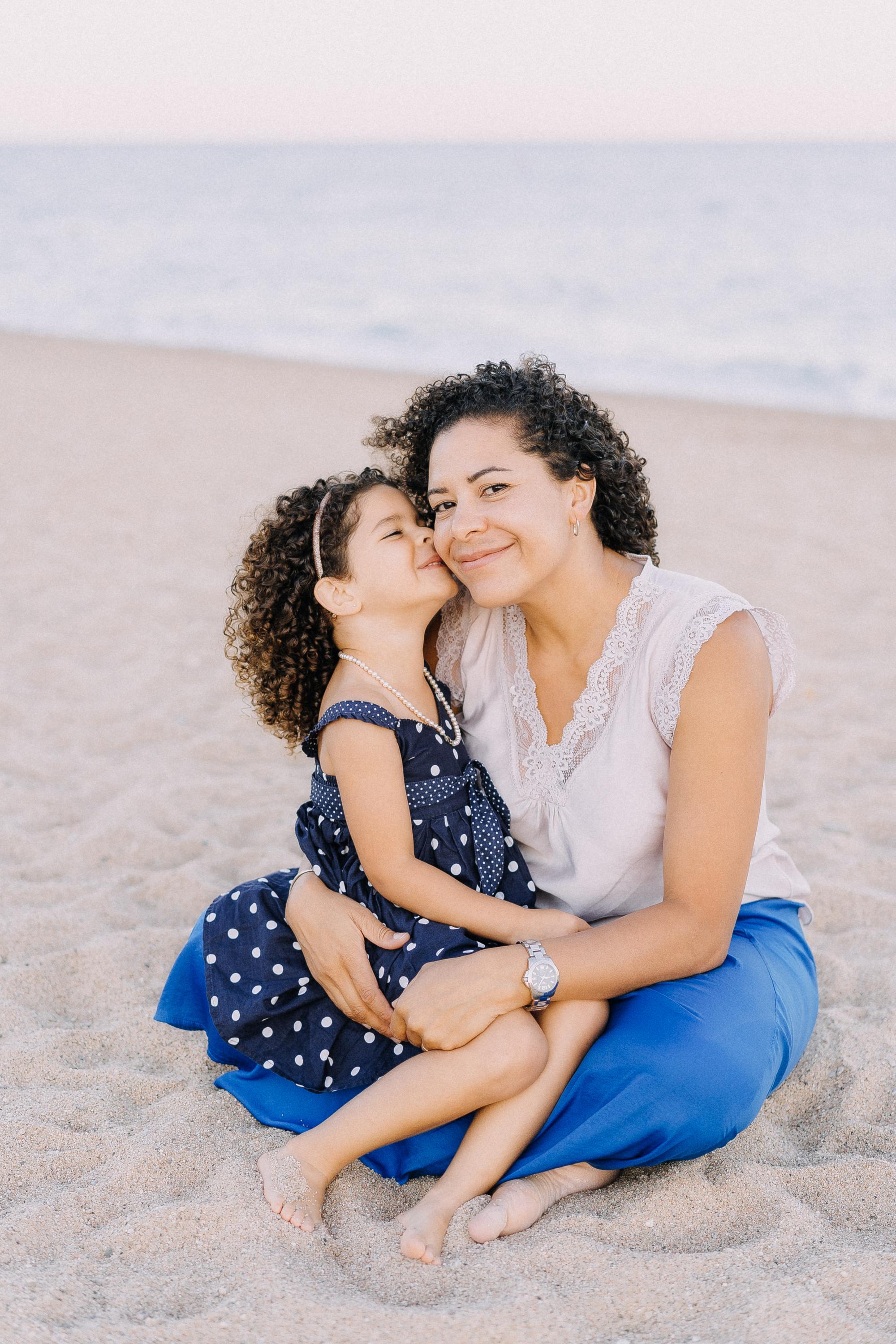 Barcelona beach family photoshoot