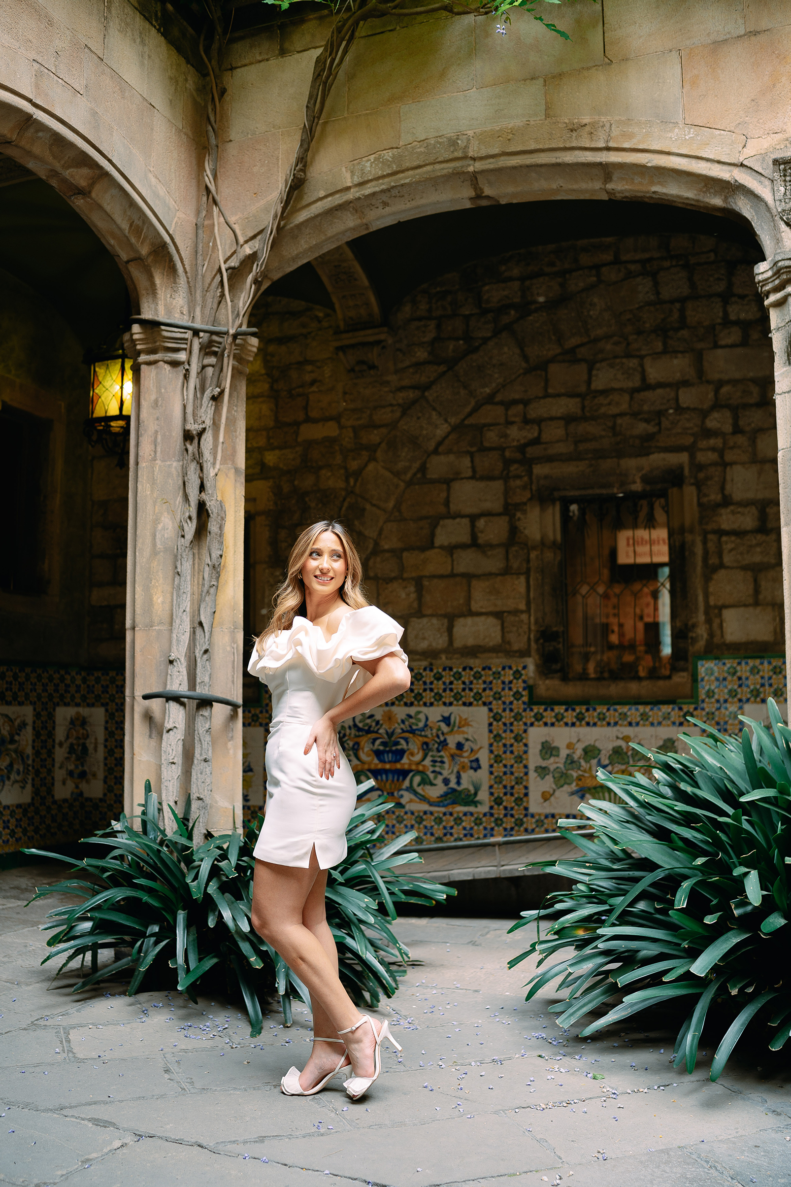 Natural light love story photography Barcelona