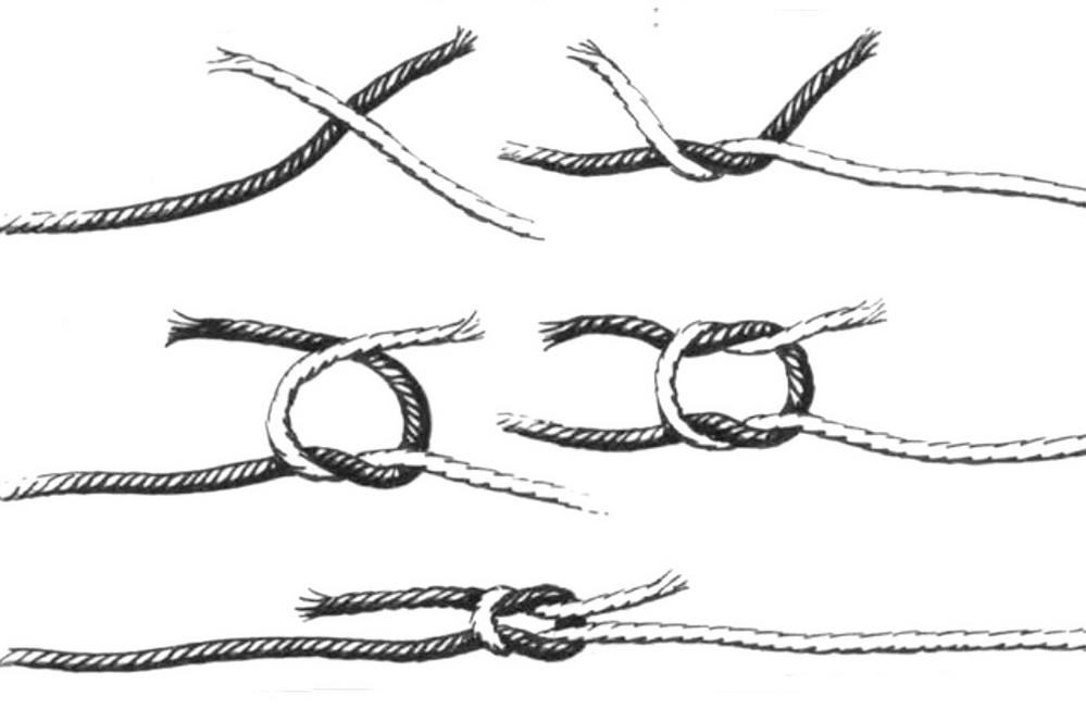 Как соединить две нити без узла