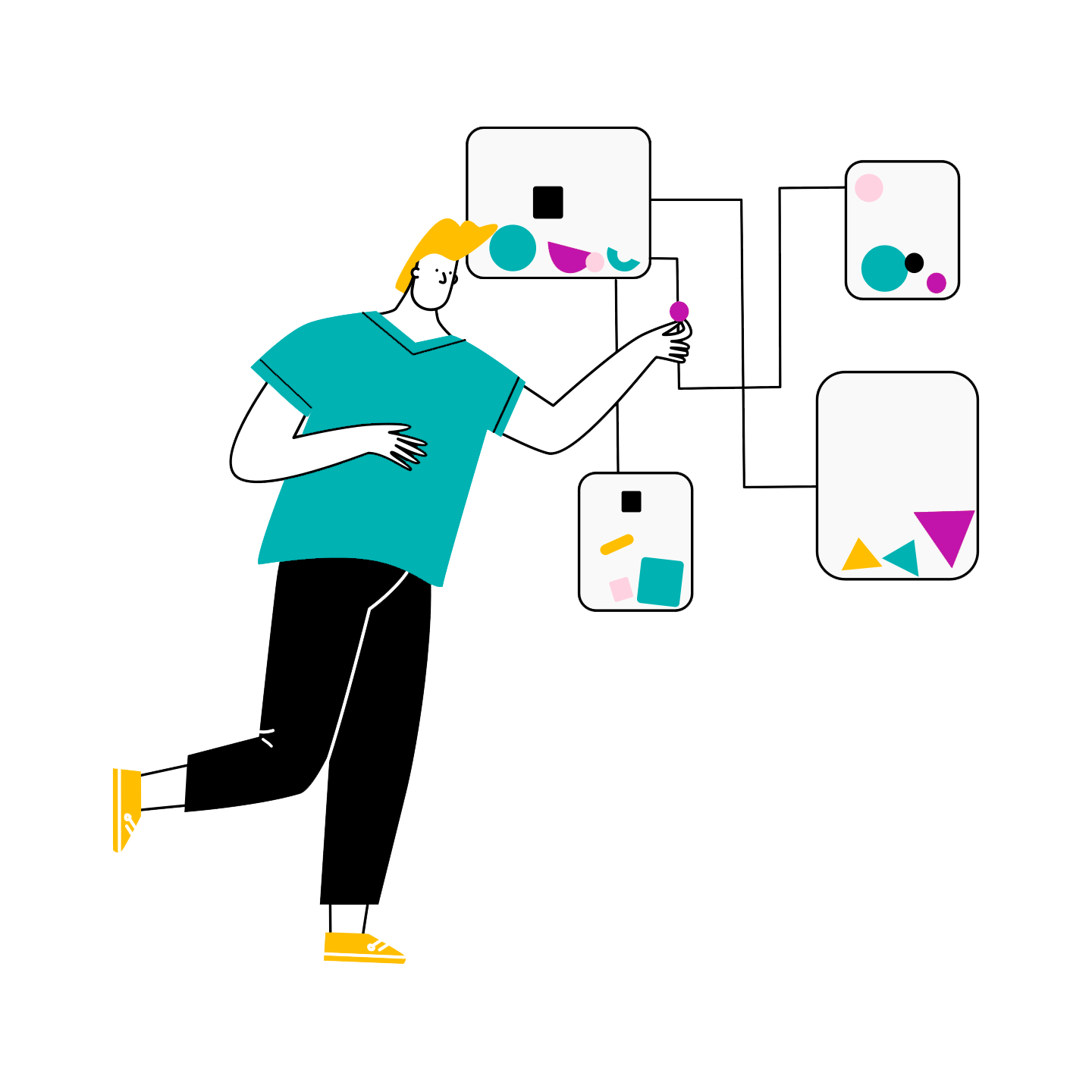 Drawkit. DRAWKIT иллюстрации. DRAWKIT.com. Man illustration.