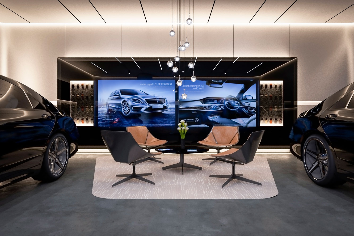 интерьер салона mercedes-benz
