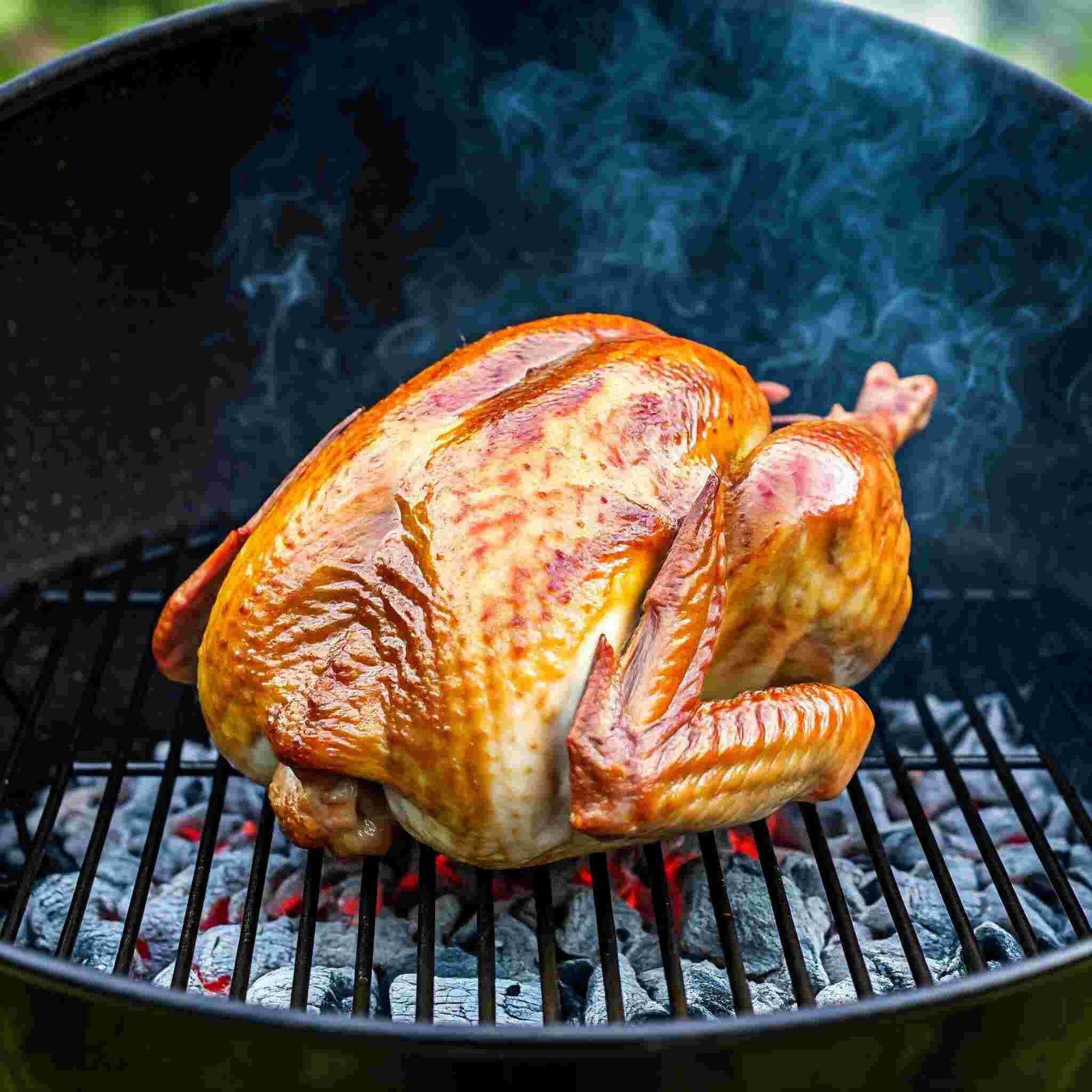 Delicious grilled turkey ready to serve