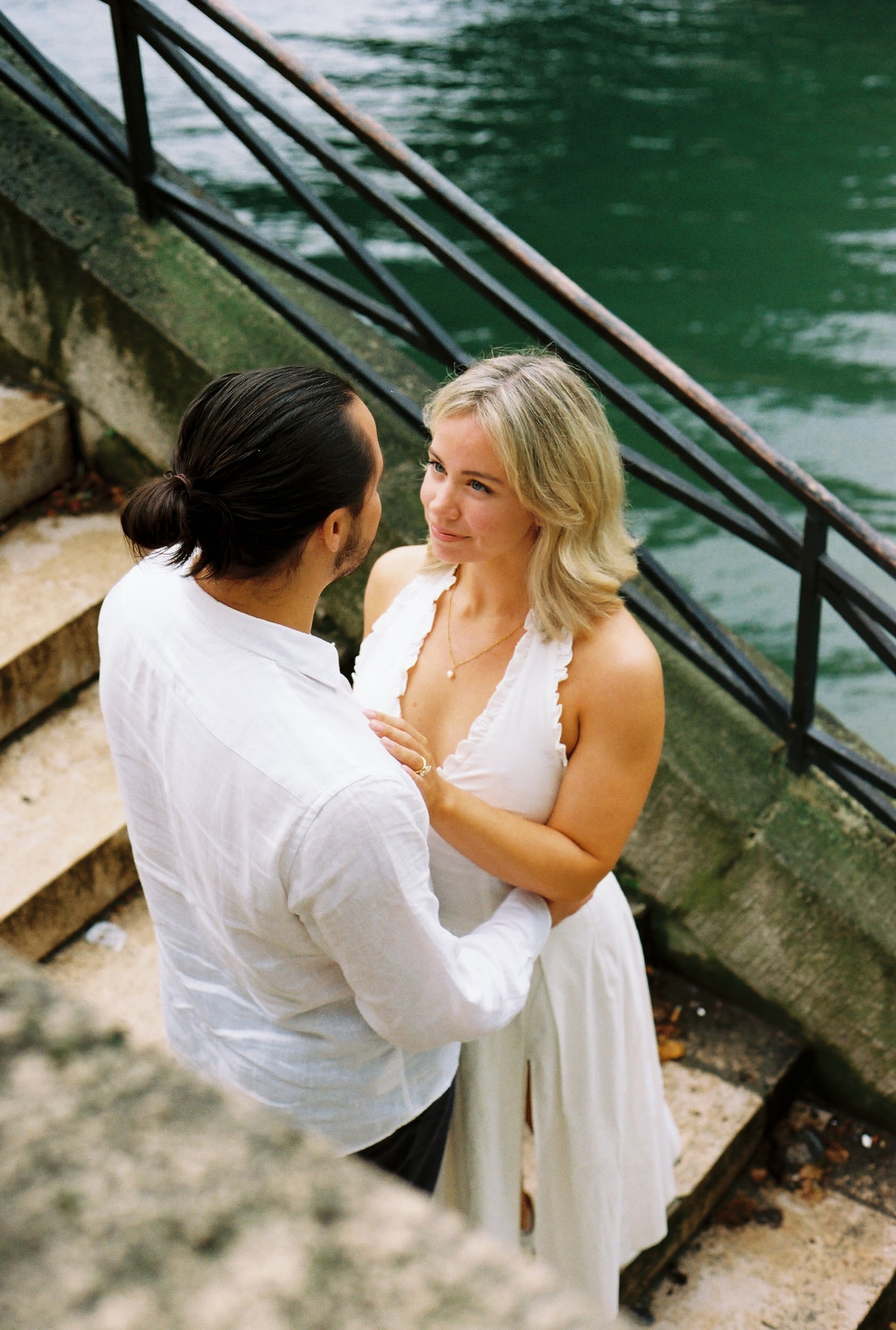Engagement photo session in Paris by engagement photographer Anya Parsley
