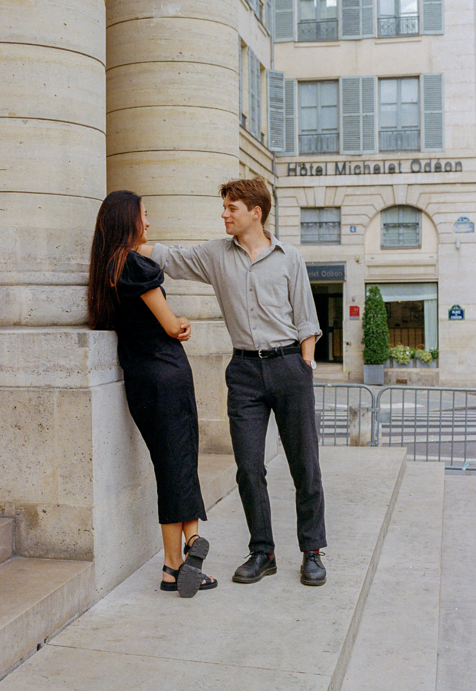 Engagement Photo session in Paris on film by Anya Parsley